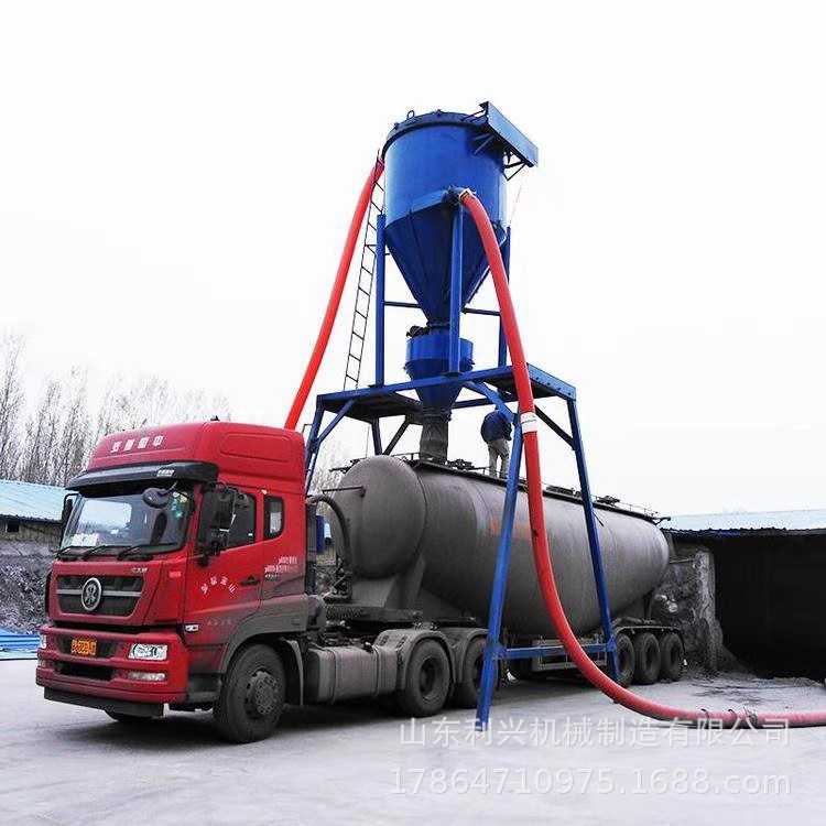 成都水泥灰装罐车气力吸灰机 石灰石粉负压输送机 新型吸灰设备