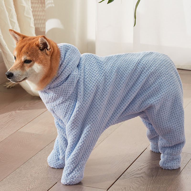 ペット吸水タオル犬猫ペットショップ入浴大型厚手バスローブソフト速乾ペットバスタオル|undefined