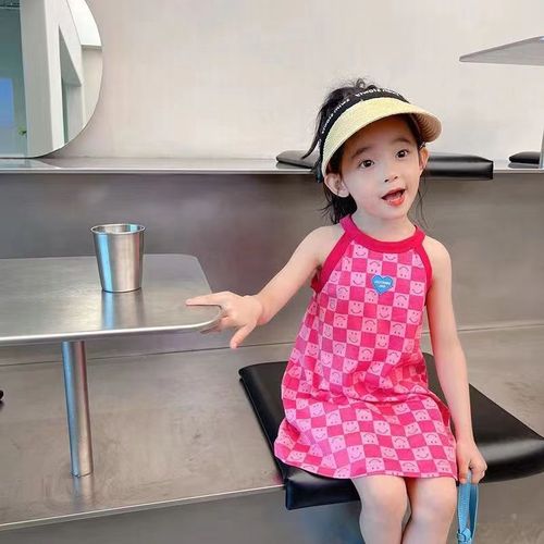 Summer Girls Ice Silk Camisole Dress, Girls Princess Dress, Middle School Girls Dress, Baby Sleepwear