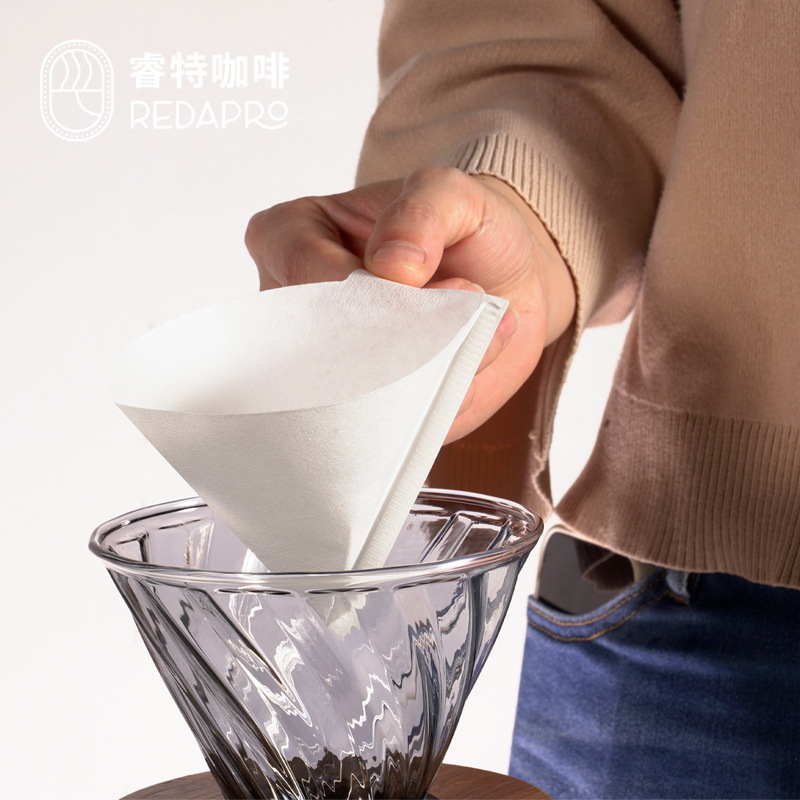 家庭用コーヒーろ紙v60ろかろ紙ドリップ式テーパー繊維原パドル漂白ろ紙ケーキカップ|undefined