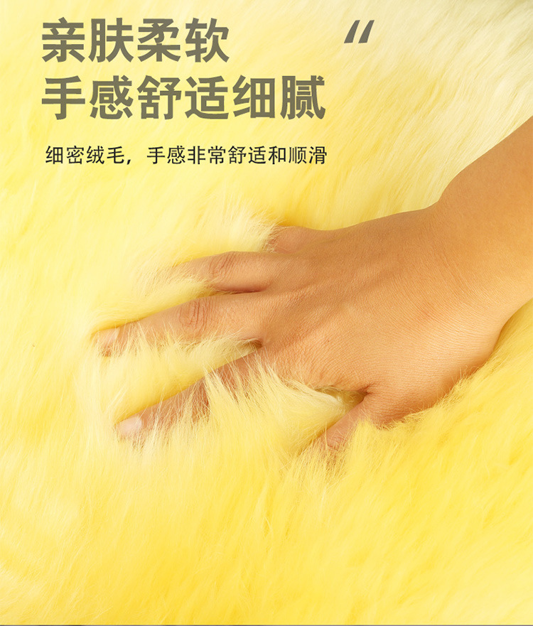 Wool Car Seat Cushion with Integrated Fur and Backrest Cover, Winter Warm and Thickened Australian Sheepskin Car Seat Cover