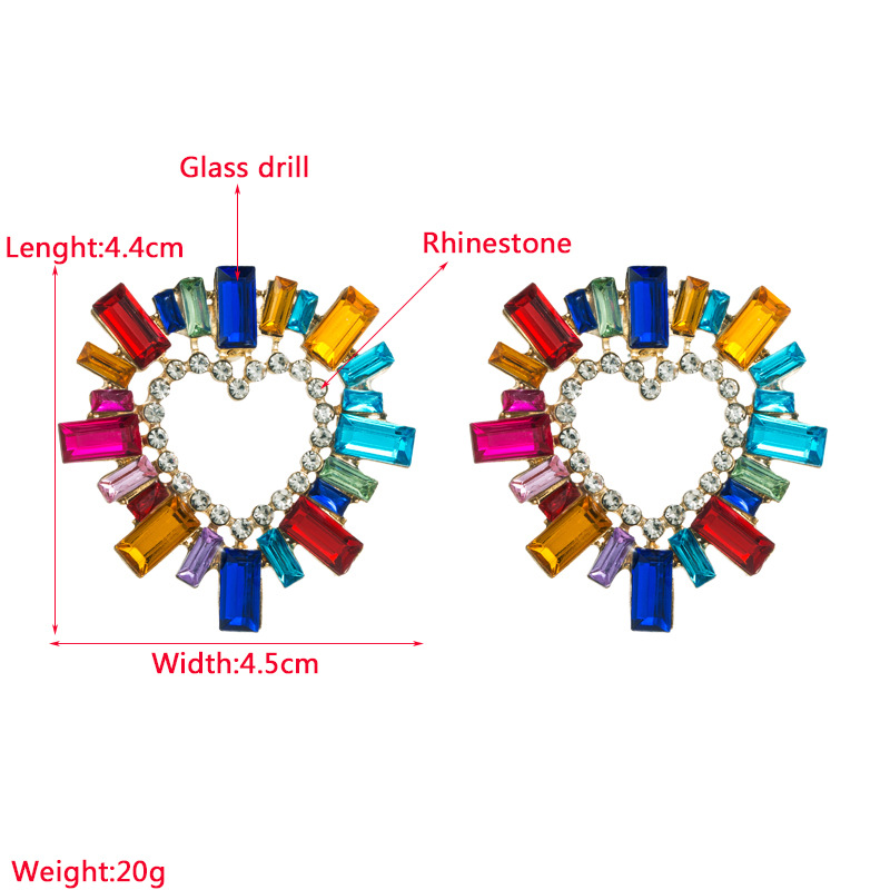Fashion Geometric Alloy Rhinestones Womenu0027S Earrings 1 Pair
