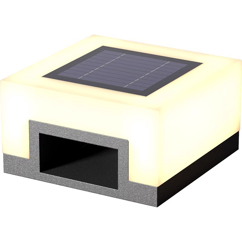 Jardín lámpara Villa Puerta pared creativa simple comunidad Parque decoración lámpara de techo solar lámpara de pilar al aire libre