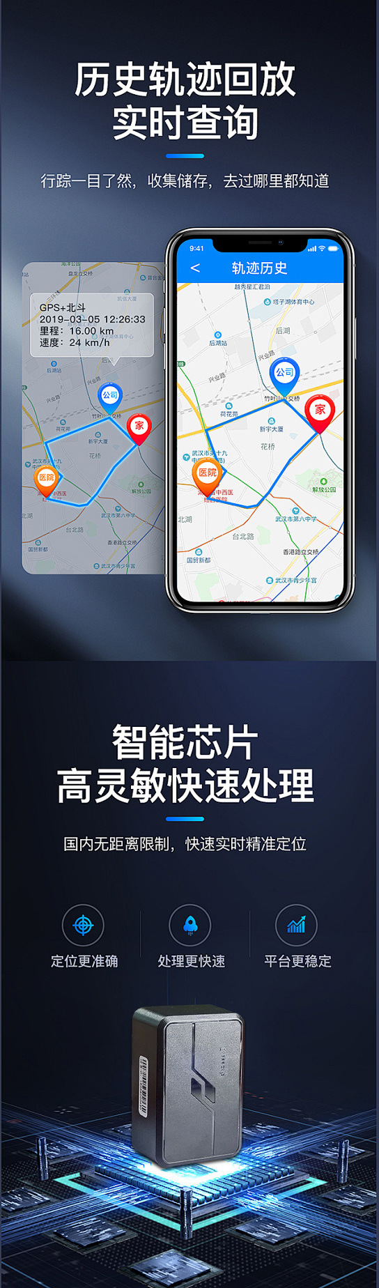 Electric Vehicle Wireless Installation-Free Gps Positioning 10000Ma 4g Wireless Rechargeable Beidou Gps Locator