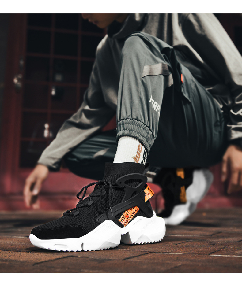 Men's in summer breathable mesh fly woven thin style 2023 new high top socks, sports odor prevention, casual dad trendy_voghion.com