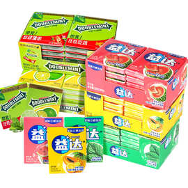 绿箭口香糖 口气清新12片装32g盒装 箭牌青柠味薄荷糖益达木糖醇