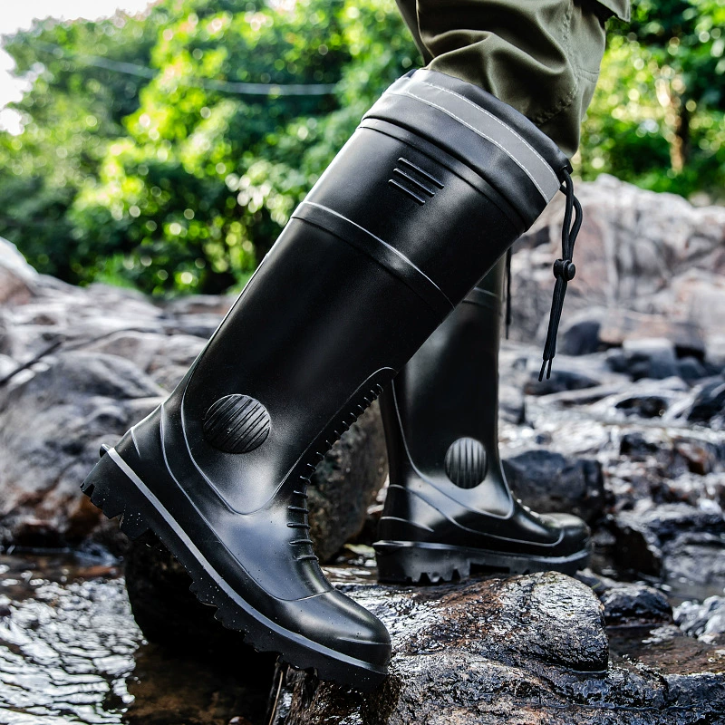 Опоясывающие ботинки типа луча с стальным носком, противоударные и противотосовые стальные пластины, высокие сапоги, утолщенные, износостойкие, против укусов змей, рыбалкa - обувь для дикой рыбалки