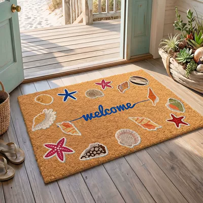 Avtomobil döşəmə paspasları entrance door mat - blue-ribbon-beach-40cm60cm