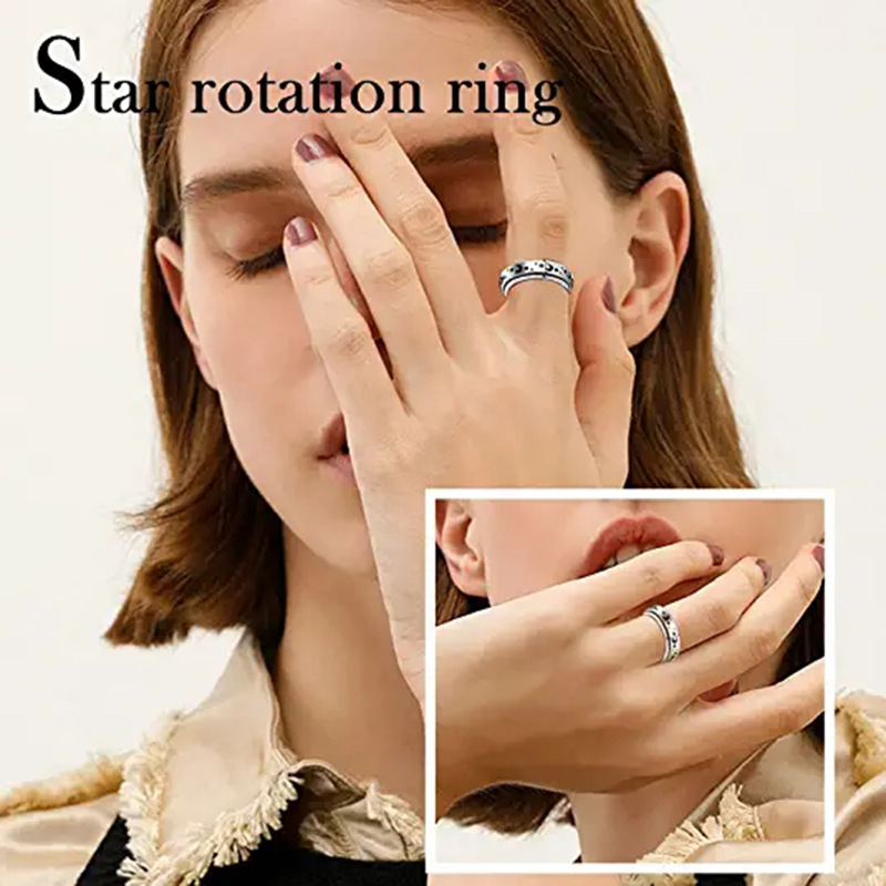 Fashion Star Titanium Steel Inlay Zircon Pendant Necklace 1 Piece