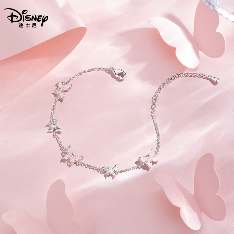 Disney Butterfly Bracelet Women's Light Luxury Niche Exquisite Christmas Gift for Girlfriend Best Friend Birthday Gift for Girls Disney Butterfly Bracelet Women's Light Luxury Niche Exquisite Christmas Gift for Girlfriend Best Friend Birthday Gift for Girls