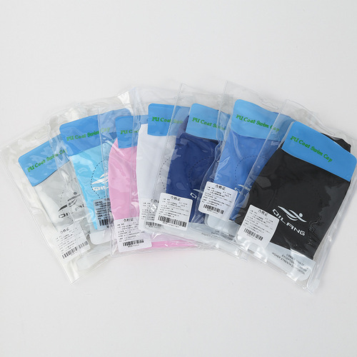 Lei Lang Adult Swim Cap Waterproof PU Coating Fabric Unisex Solid Color Non-Squeezing Head Fabric Swim Cap Manufacturer Wholesale