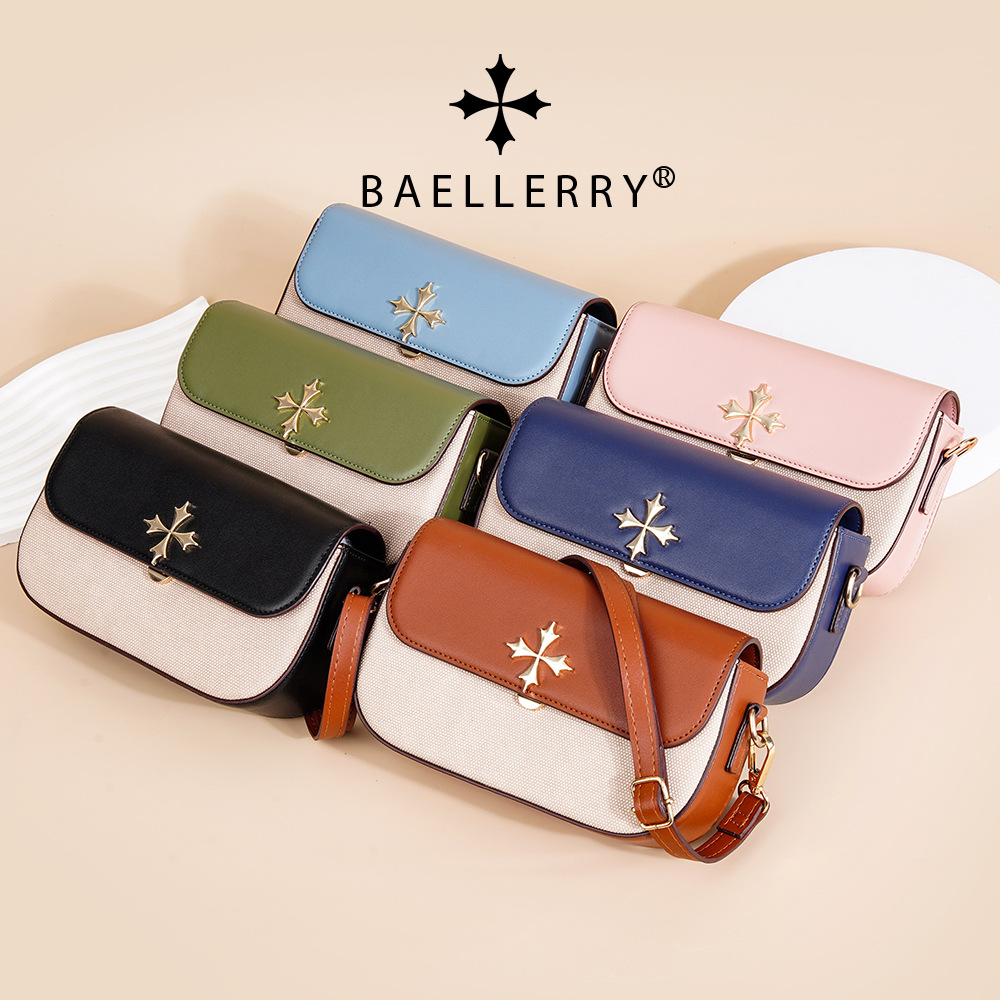 New Women's Mobile Phone Bag With Contrasting Colors Plain Weave Single Shoulder Crossbody Bag Mini Small Square Bag_voghion.com