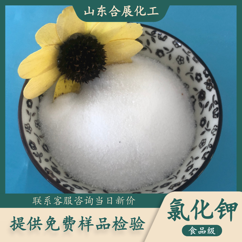 食品级氯化钾 现货供应白色晶体氯化钾  厂家批发食品级氯化钾