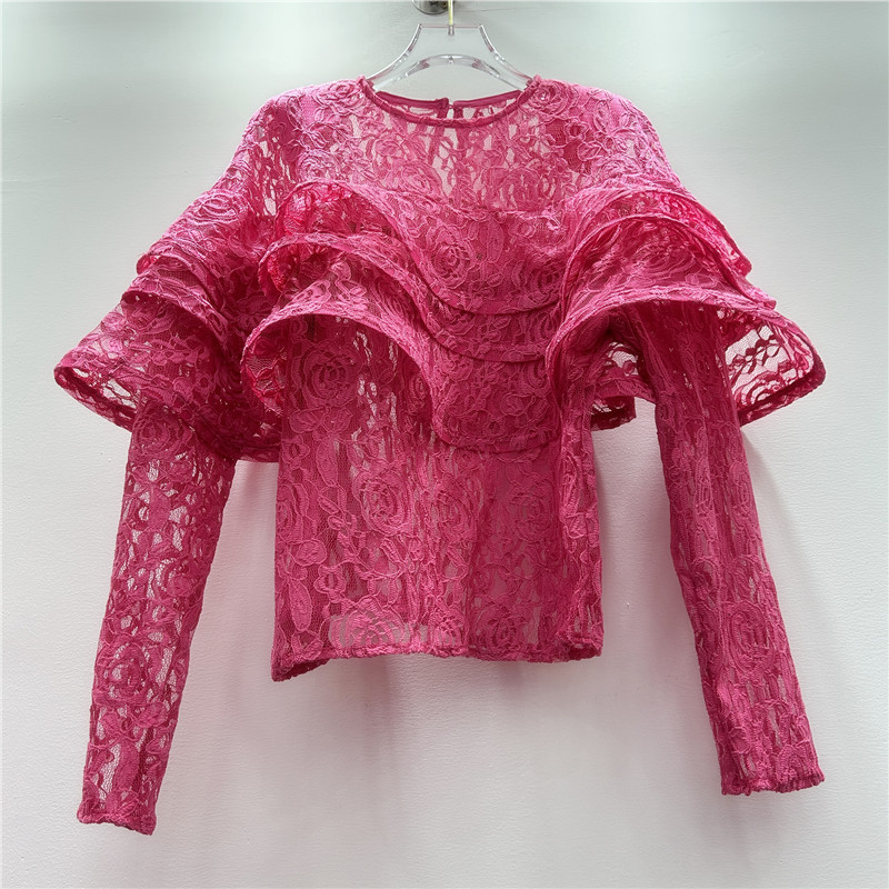 Design spring elegant elite fashionable three dimensional shirt