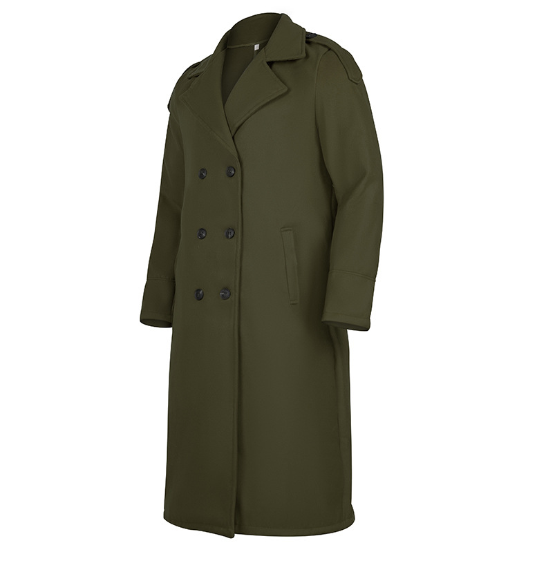 Lang uldfrakke til mænd til efterår og vinter elegant_voghion.com