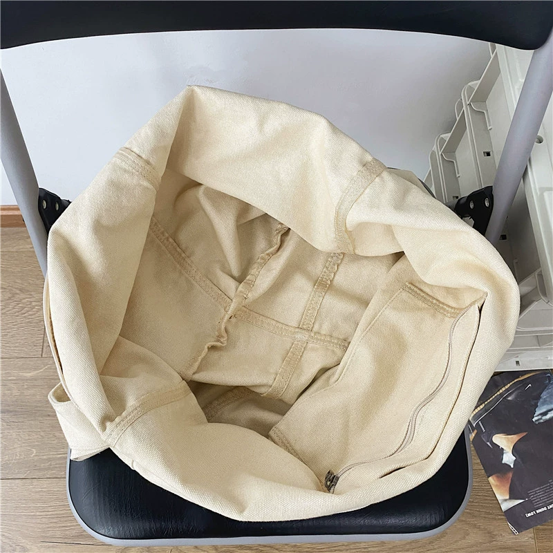 Capacious shopping bag, shoulder bag, one-shoulder bag, Japanese and Korean