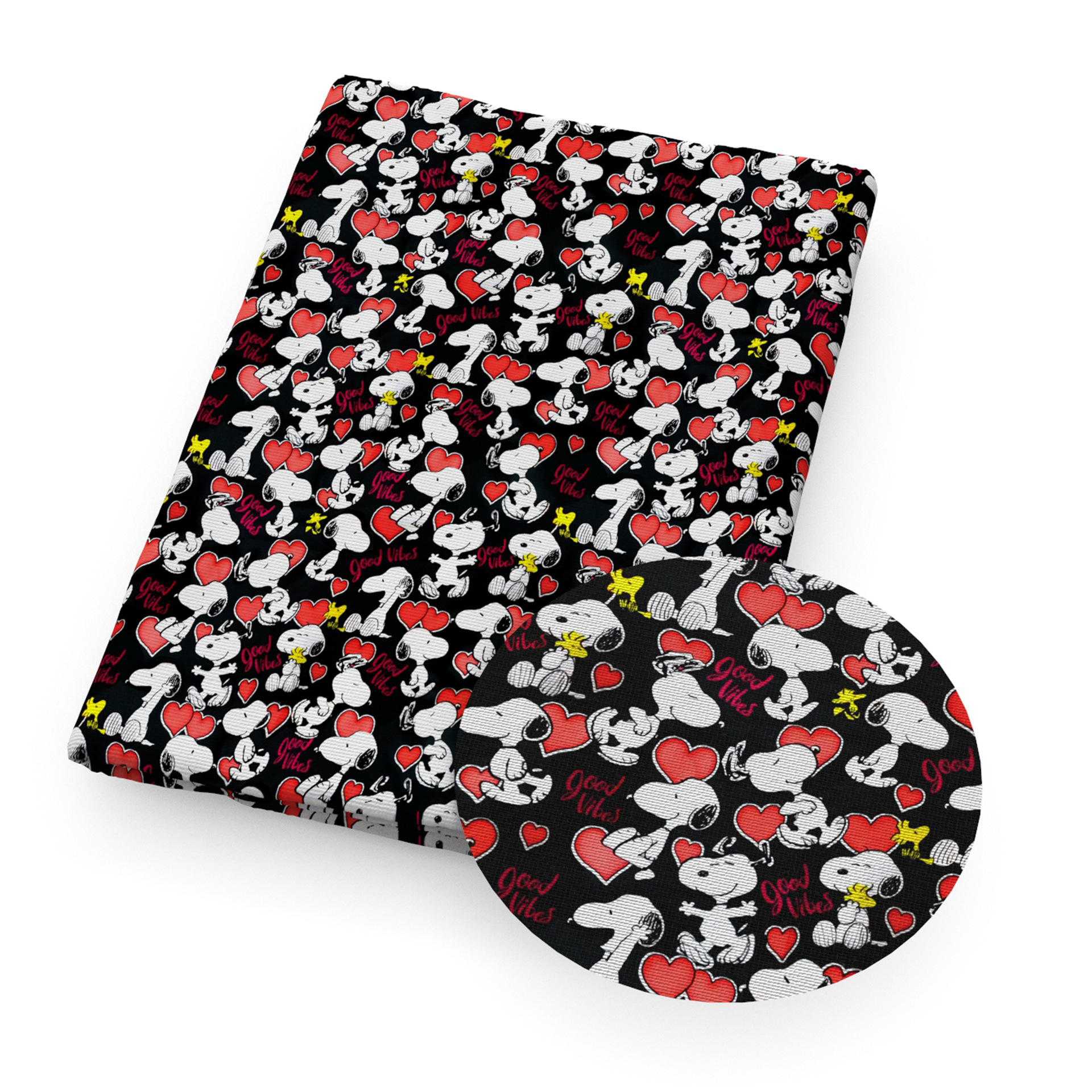 Perro Snoopy impresión de dibujos animados 100% tela de algodón DIY ropa hecha a mano bolsa, 1Yc55667