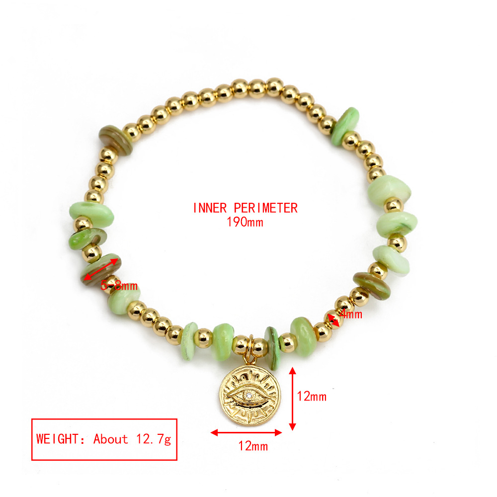 Fashion Eye Copper Inlay Zircon Bracelets 1 Piece