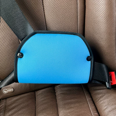 Seat belt shoulder pad Fixing Adjuster Car Children's Shoulder - four-seasons-new-blue-shield-adjustment-shield-size-is-about-2114cm