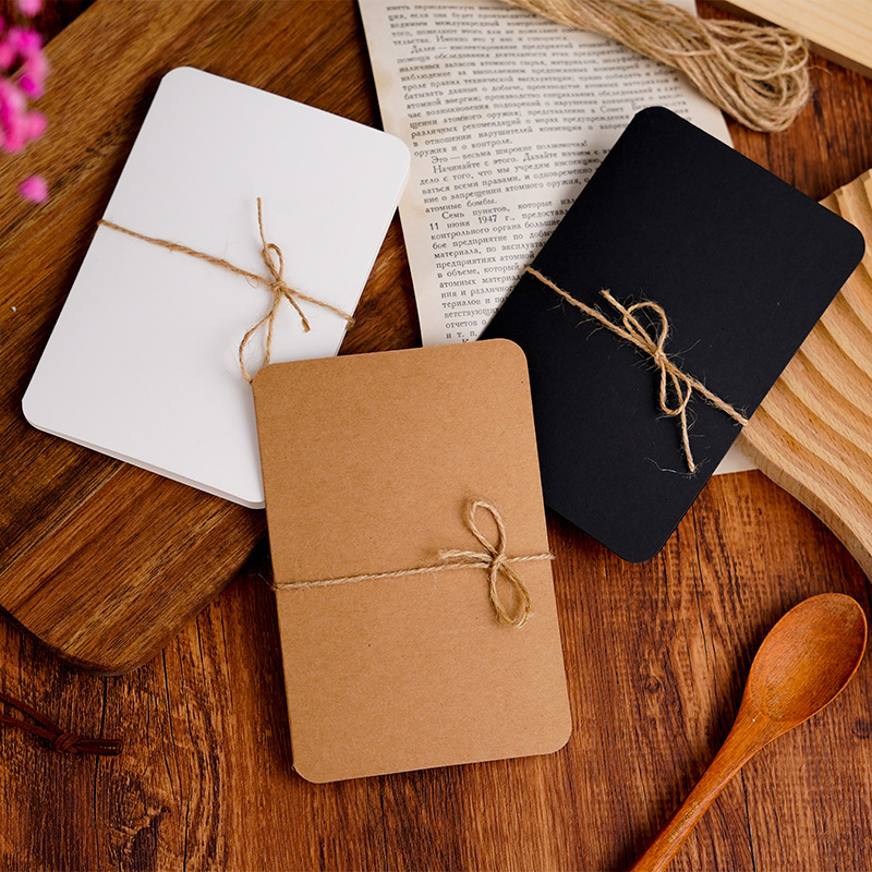Import leather retro word cards