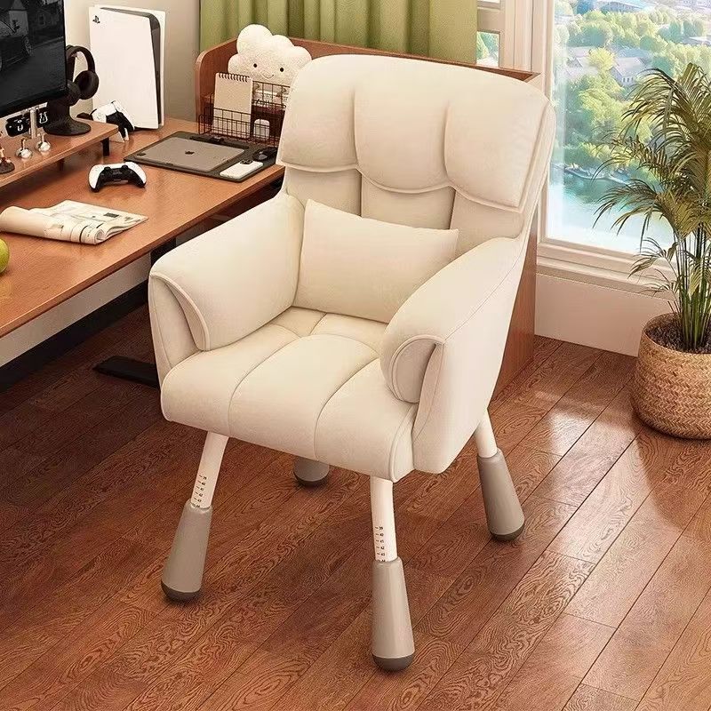 Computer Chair Comfortable Sedentary Dormitory College Student Learning Swivel Chair Backrest Sofa Chair Home Makeup Desk Stool