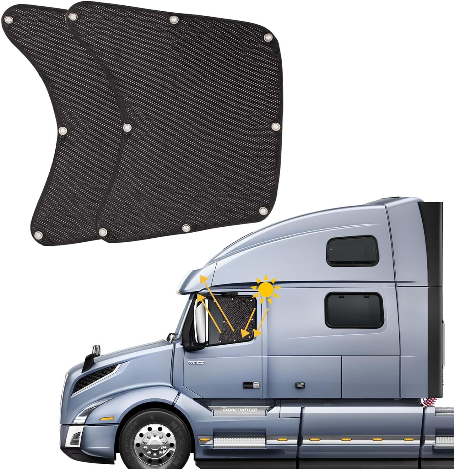 Car curtain sunshade sunscreen heat insulation sunshade car sunshade car side gear truck sunshade