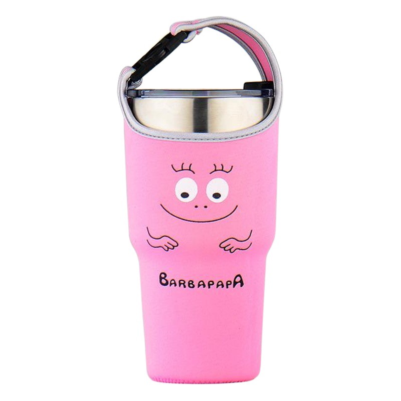 Taza de helado cubierta de la taza de la burbuja 30oz de dibujos animados Kumamoto oso bolsa en stock portátil de grasa de la Copa cubierta protectora