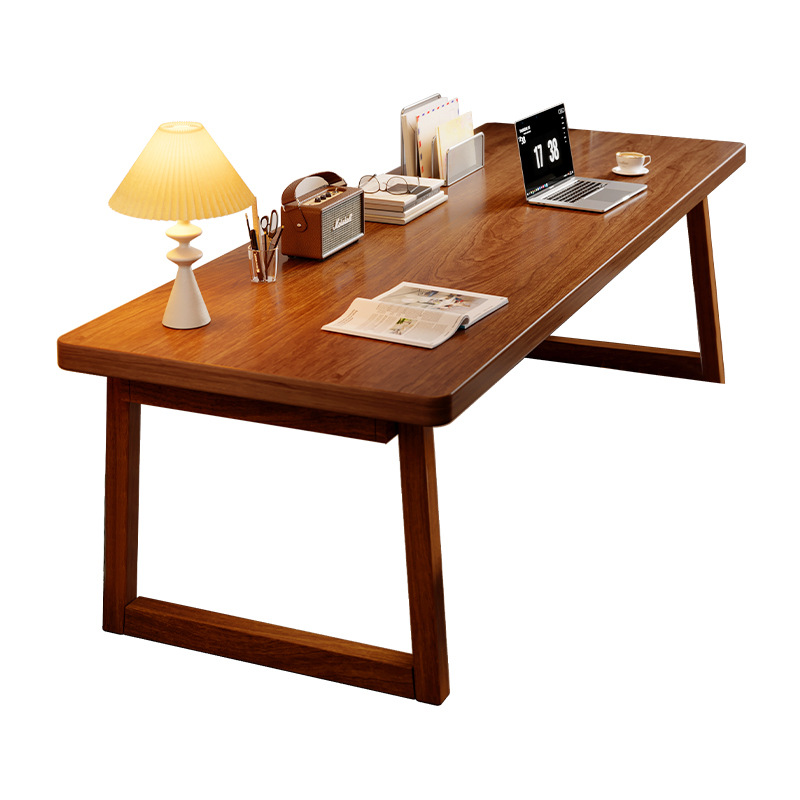 Escritorio de madera sólida para dos personas, escritorio de estudio, escritorio de computadora, escritorio de escritorio