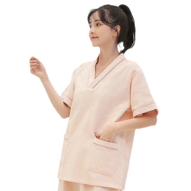 순면 스웨트 셔츠 여성용 와플 패브릭 플러스 플러스 사이즈 남성 두꺼운 마사지 목욕 가운 뷰티 사우나 옷