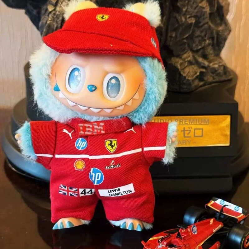 Racing Suit 17Cm15Cm "Ferrari-Hamilton" Doll Clothes First and Second Generation Sugar Glue Pendant Racing Suit 17Cm15Cm "Ferrari-Hamilton" Doll Clothes First and Second Generation Sugar Glue Pendant