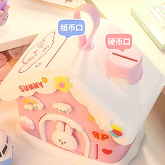 Igloo Money Bank 2024 New Model Gift for Girls, Only In, No Out, Internet Famous Children's Savings Safe for Boys