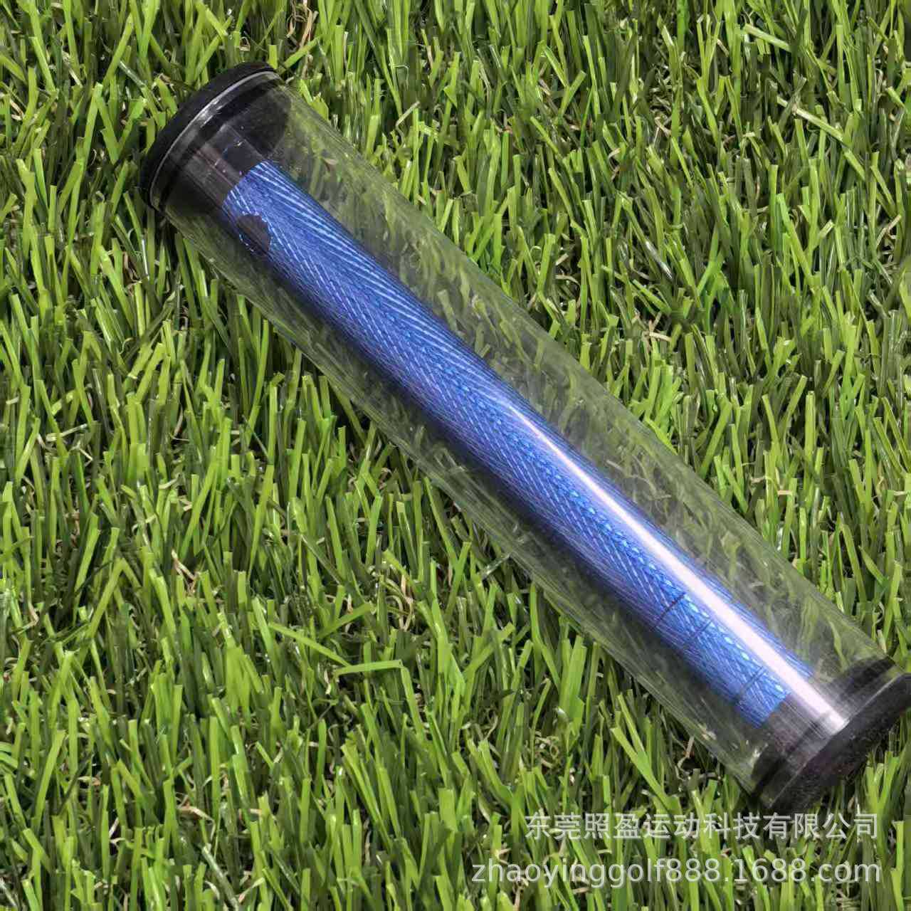 파란색 + 투명 튜브 포장