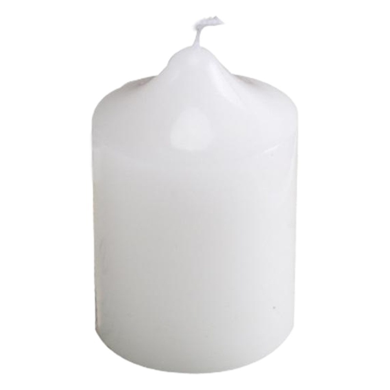 Iluminación del hogar vela blanca ordinaria punta cilíndrica a la luz de las velas decoración de la cena vela de iluminación del Partido de la empresa