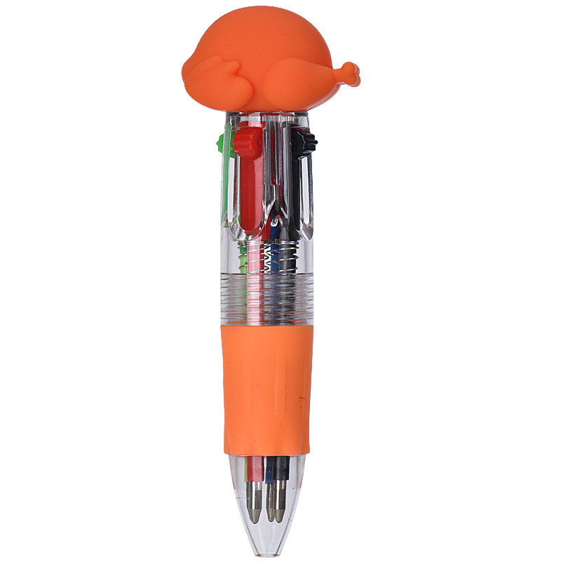 Lovedoso día de Acción de Gracias mini bolígrafo de cuatro colores para niños de alto valor de color multicolor cuentas de mano marcador bolígrafo estudiantes papelería al por mayor