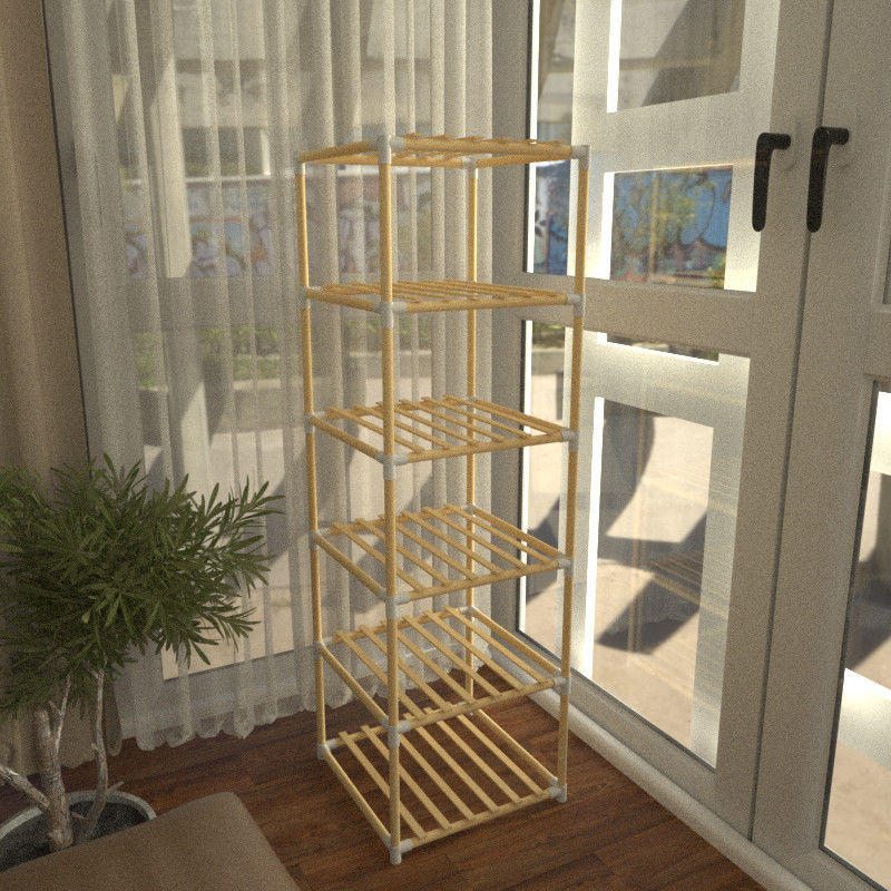 Multi-Tier Household Shelf Rack