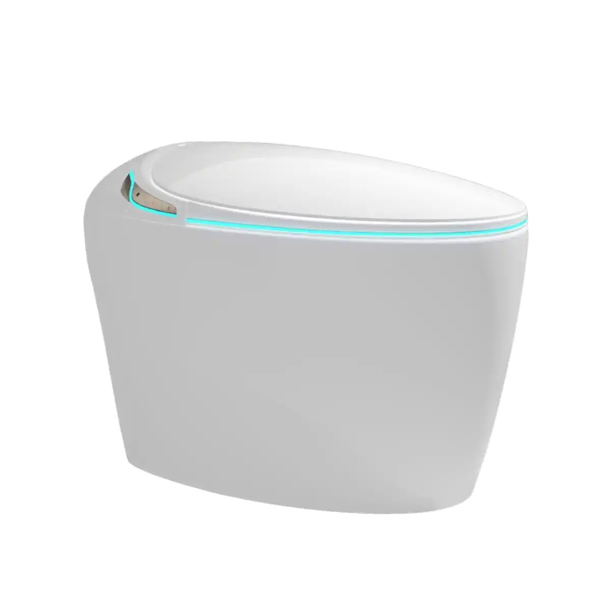 Nuevo inodoro inteligente en forma de huevo para el hogar, inodoro eléctrico instantáneo sin límite de presión de agua para el hogar integrado completamente automático