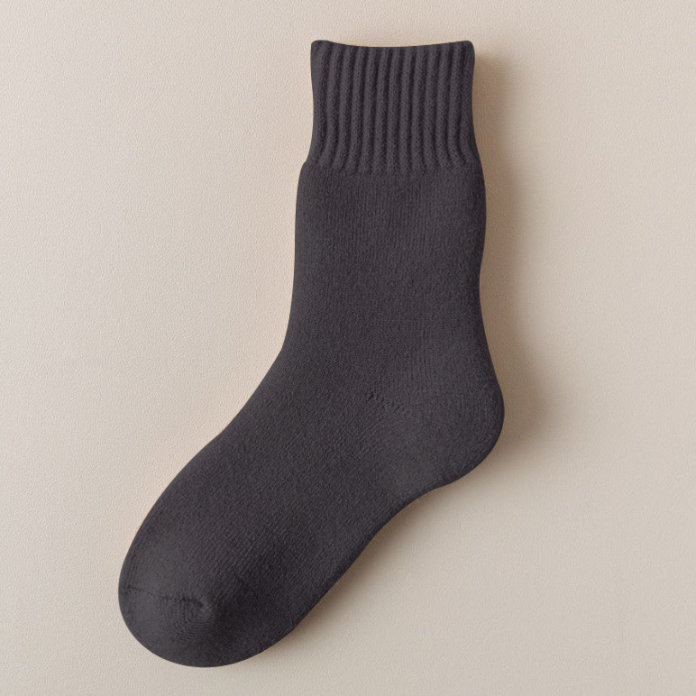 カシミヤの靴下の女性の月子の靴下の産後の秋冬の中で靴下とベルベットの厚い睡眠の靴下のぬいぐるみの保温のウールの靴下