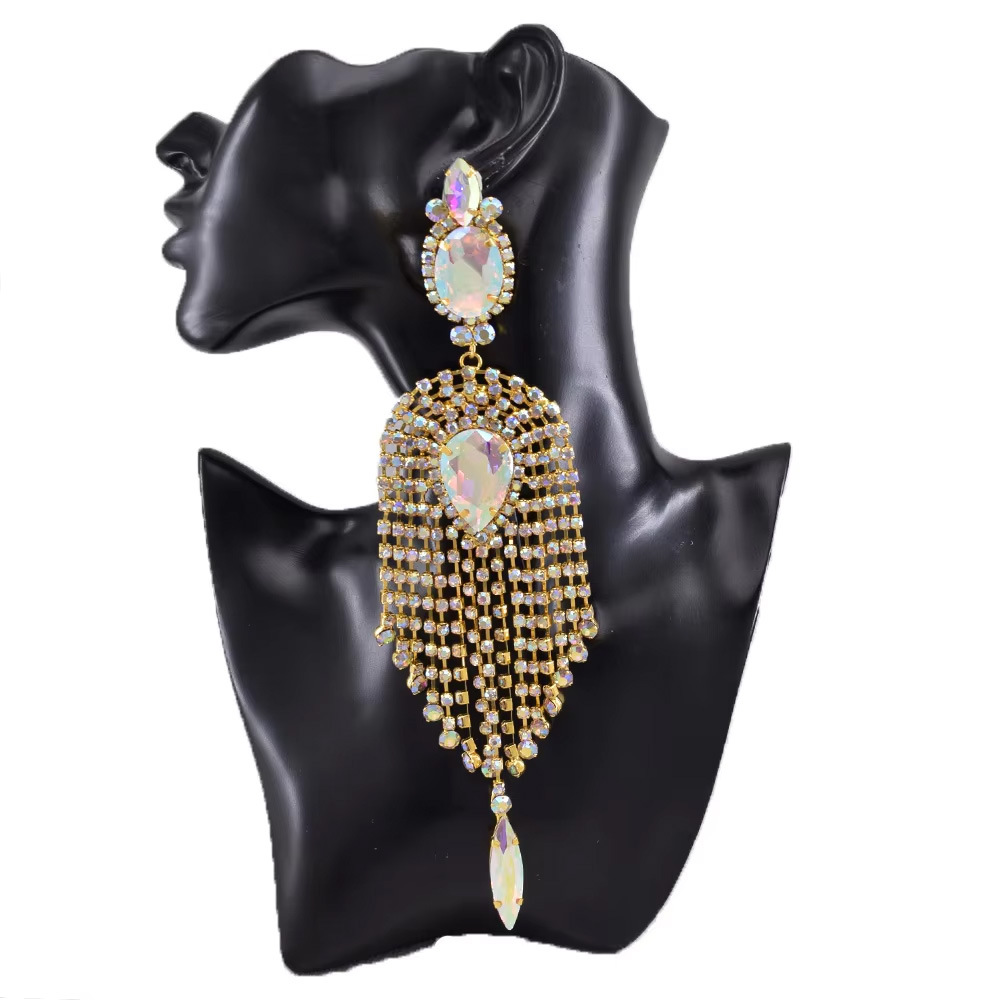 Orecchini a cerchio con nappine di strass per sposa eleganti_voghion.com
