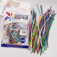 風車160長条風船カラー混色装100匹のミニ厚手誕生日パーティースタイル作成diyマジック