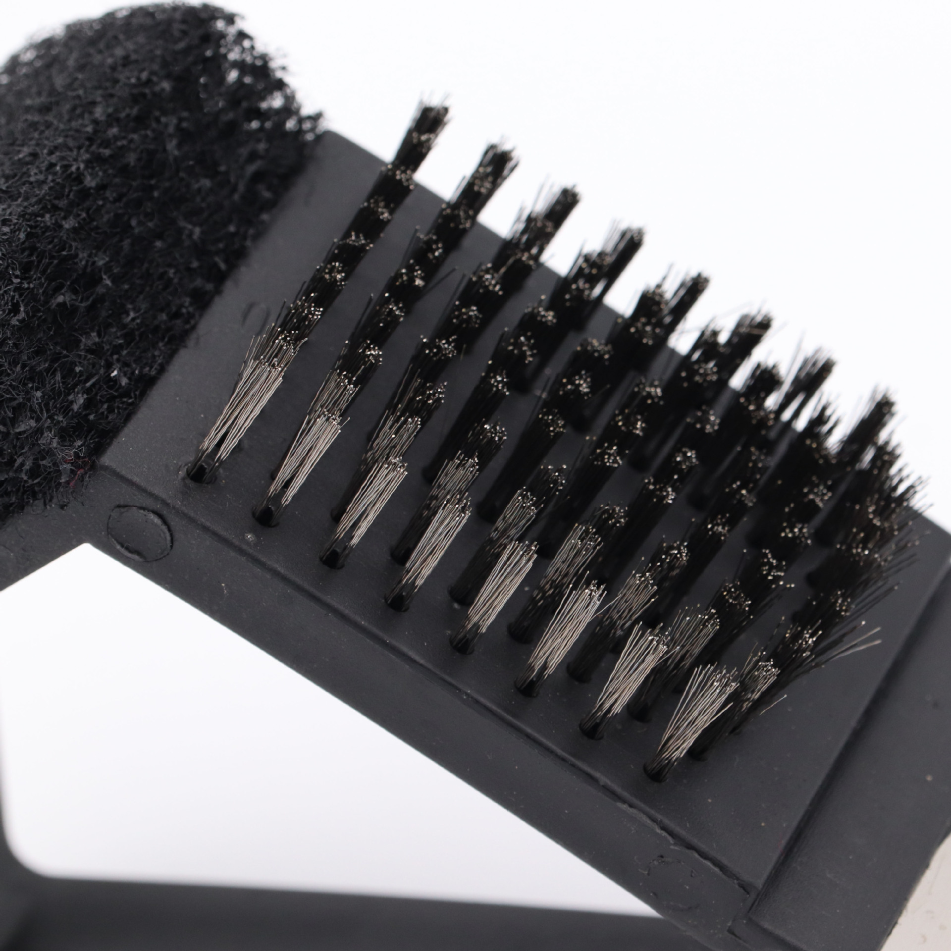 Barbacoa barbacoa cepillo de limpieza cepillo de tres en un horno cepillo alambre cepillo de alambre de cobre ángulo derecho cepillo Multi-propósito barbacoa red cepillo