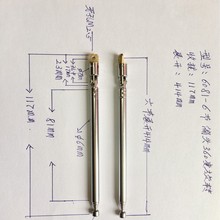 拉杆天线6081-6偏头360度旋转收拢117mm展开414mm用于收录机仪器