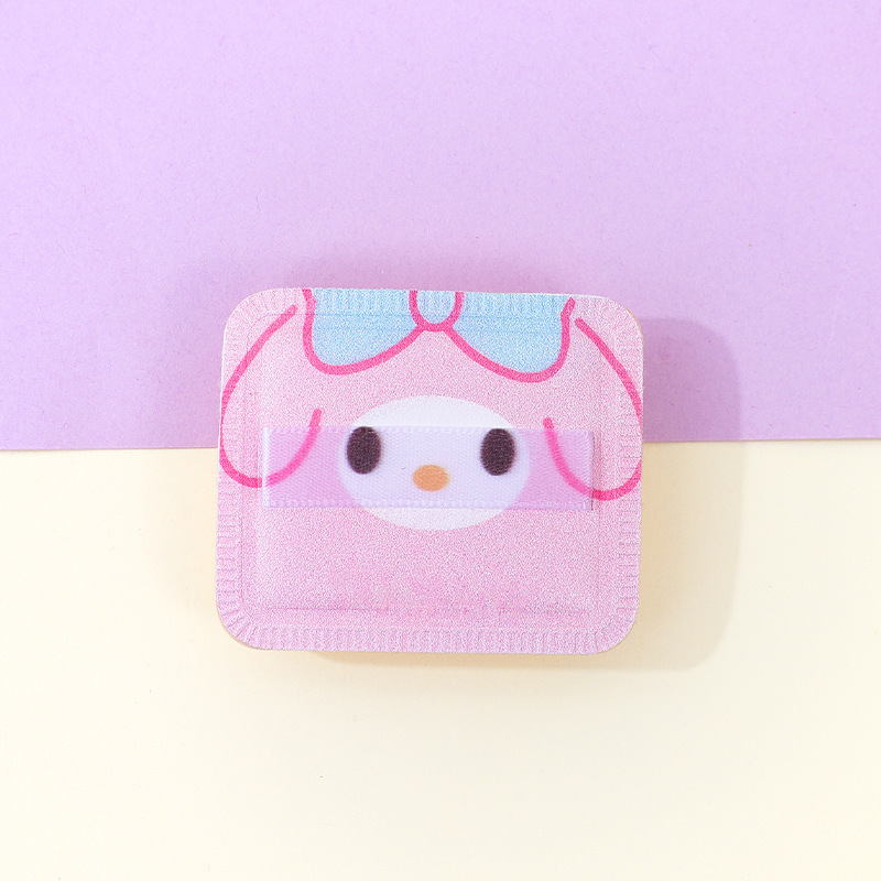 Puff de algodón de azúcar cuadrado personalizado de fábrica, no comer polvo, esponja de maquillaje, cojín de aire, impresión de patrones de dibujos animados de Sanliou