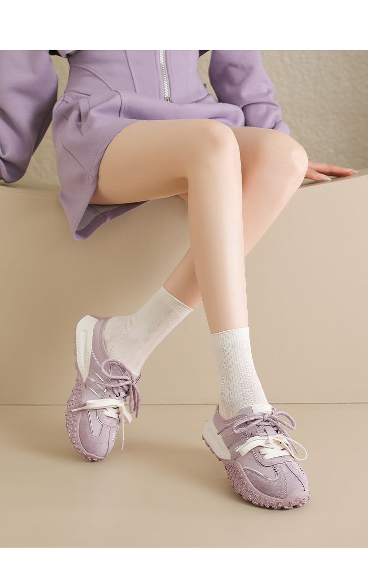 Dép sandal nữ xỏ ngón đế bệt phong cách thể thao Đức Huấn — KS110T Màu tím chi tiết 16