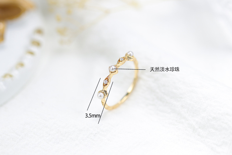 1g Weight Freshwater Pearl Inlay Material Rings Classification 5, 8 Ring Size 1 Piece Quantity Holiday, Daily Occasion 925 Sterling Silver Material Geometric Pattern All Seasons Season Women's Gender Elegant, Simple Style Style 925 Sterling Silver Freshwater Pearl Geometric Rings 925 Sterling Silver Rings 1