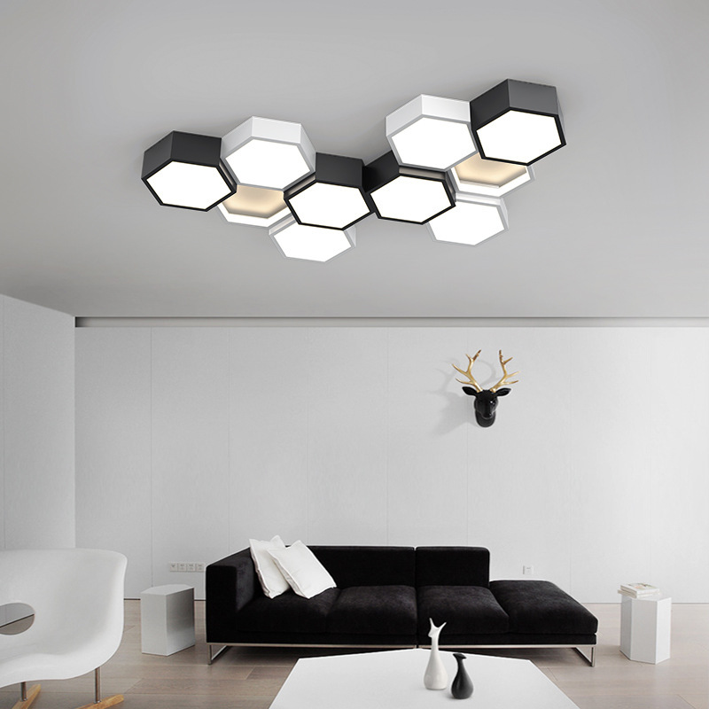 Living Room Lamp, Simple and Modern, Stylish for Home Use, 2026 New Model, Creative Geometric Combination, Master Bedroom Led Ceiling Light