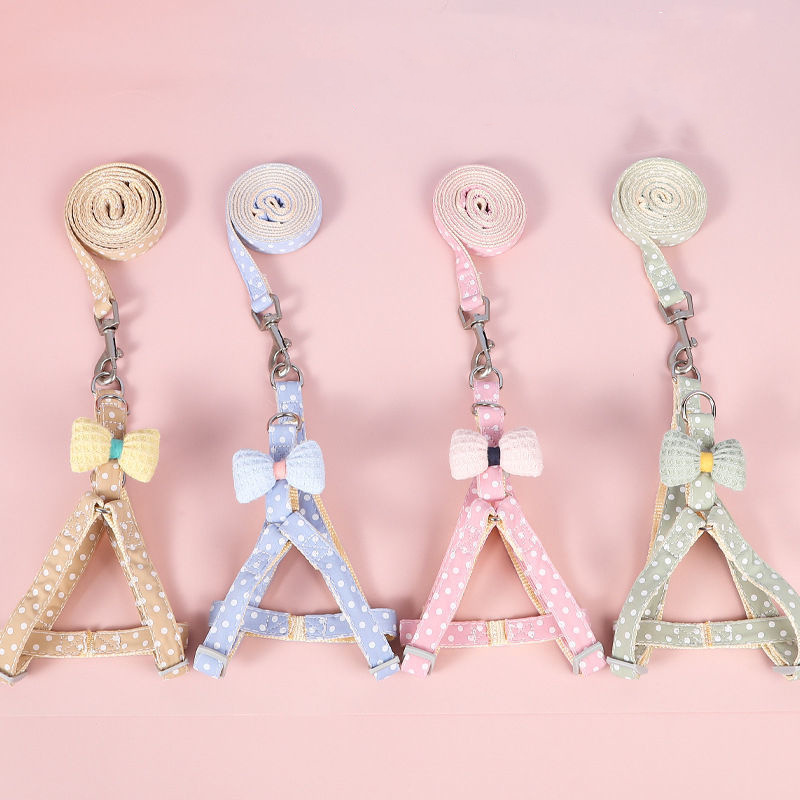 Walking Vest Type Anti-Escape Leash Cat Chain Teddy Small Dog Collar Pet Supplies_voghion.com