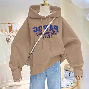Sample Processing Fleece-Lined Sweatshirt Men's Autumn and Winter Thickeneded Hoodie Custom Logo Embossed Printed Sweatshirt Customization