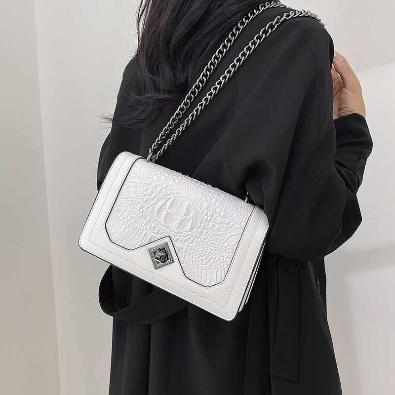 Crocodile-patterned Luxury Texture Underarm Women's Large Capacity, Multi-layer Storage, Hand-held Shoulder Bag, Stylish_voghion.com