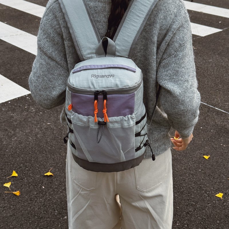 Mochila de Senderismo y Montañismo de Nylon Transpirable para Deportes al Aire Libre