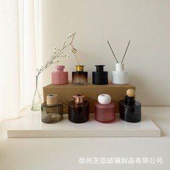 现货批发透明无火香薰瓶高级扩香玻璃瓶定制logo车载香薰瓶空瓶